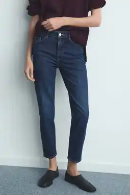Wehkamp Mango slim fit jeans dark blue denim aanbieding