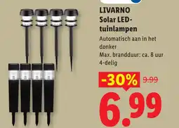 Lidl Livarno Solar LED tuinlampen aanbieding