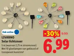 Lidl Livarno Solar lichtsnoer aanbieding
