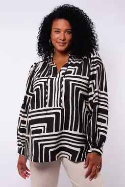 Wehkamp Exxcellent blousetop zwart aanbieding