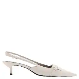 Wehkamp Mango slingback pumps ecru aanbieding