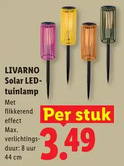 Lidl Livarno solar led tuinlamp aanbieding