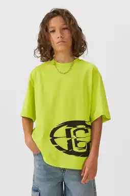Wehkamp Coolcat T-shirt Jonas printopdruk lime aanbieding