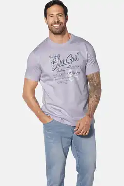 Wehkamp Jan Vanderstorm T-shirt OTHAN Plus Size lichtpaars aanbieding