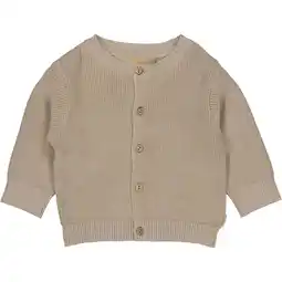 Wehkamp QPI Newborn vest taupe grof gebreid aanbieding