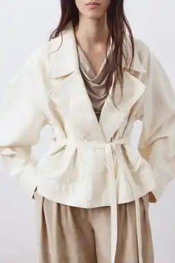 Wehkamp Mango trenchcoat wit aanbieding