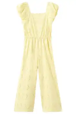 Wehkamp Mango Kids jumpsuit lichtgeel aanbieding