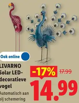 Lidl Livarno Solar LED decoratieve vogel aanbieding