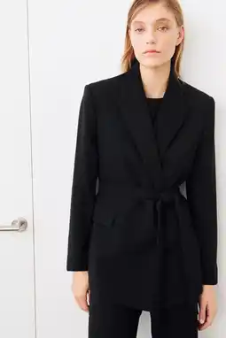 Wehkamp Mango regular blazer zwart aanbieding