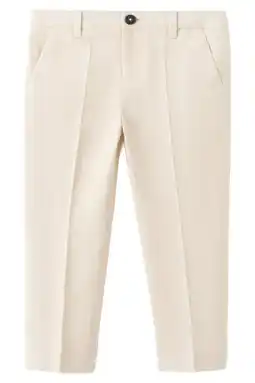 Wehkamp Mango Kids linnen chino ecru aanbieding