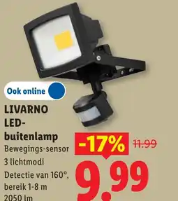 Lidl Livarno led buitenlamp aanbieding