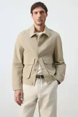 Wehkamp Mango Man zomerjas beige aanbieding