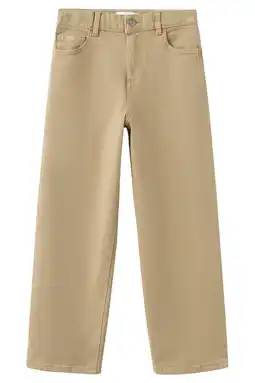 Wehkamp Mango Kids casual broek lichtbruin aanbieding