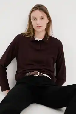 Wehkamp Mango pullover donkerrood aanbieding