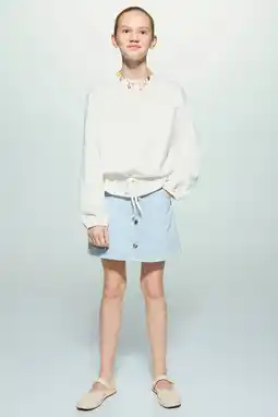 Wehkamp Mango Kids denim spijkerrok light blue denim aanbieding