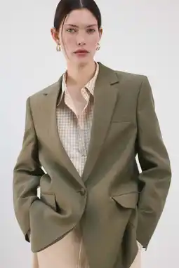 Wehkamp Mango regular blazer groen aanbieding