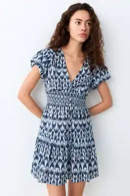 Wehkamp MANGO TEEN korte jurk donkerblauw aanbieding