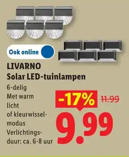 Lidl Livarno Solar LED tuinlampen aanbieding