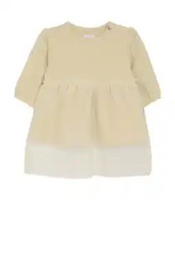 Wehkamp Noppies baby korte jurk fijn gebreid ecru aanbieding