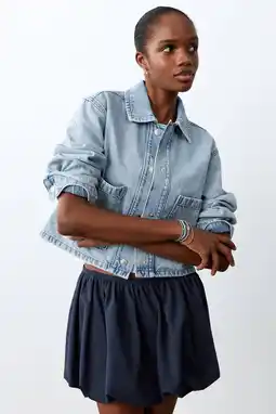 Wehkamp MANGO TEEN denim spijkerjas light blue denim aanbieding