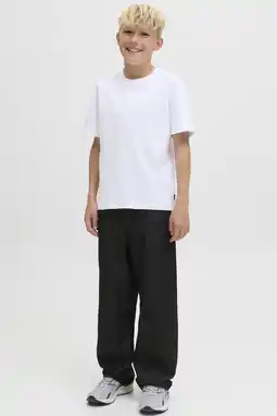 Wehkamp JACK & JONES JUNIOR baggy waist baggy jeans black denim aanbieding