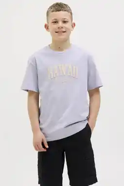 Wehkamp JACK & JONES JUNIOR T-shirt lila aanbieding