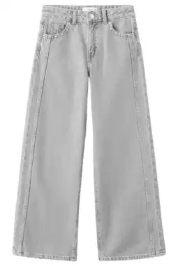 Wehkamp Mango Kids wide leg jeans grey denim aanbieding