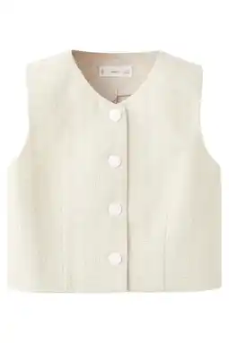 Wehkamp Mango Kids gilet beige aanbieding