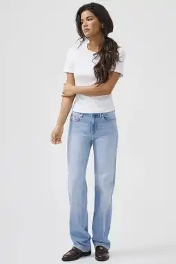 Wehkamp ONLY jeans regularwaist light blue denim aanbieding