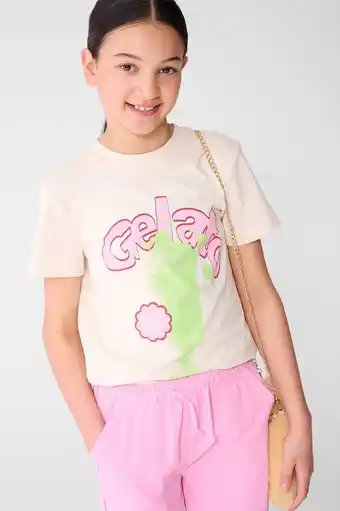 Wehkamp Shoeby T-shirt ecru aanbieding