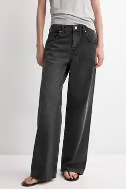 Wehkamp Mango Rechte mid-rise jeans straight leg jeans grijs aanbieding