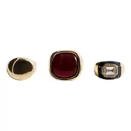 Wehkamp Mango ring - goudkleurig (set van 3) aanbieding