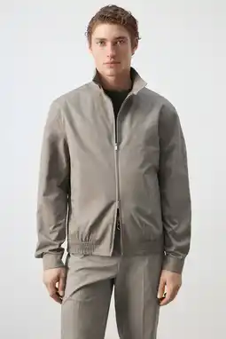 Wehkamp Mango Man zomerjas lichtbruin aanbieding