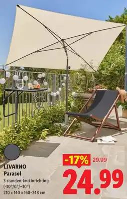 Lidl Livarno parasol aanbieding