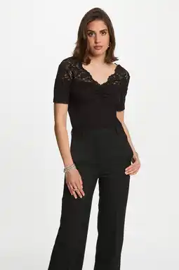 Wehkamp Morgan top zwart aanbieding