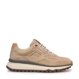 Wehkamp Floris van Bommel De Gripper 01.12 suède sneakers beige aanbieding