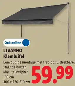 Lidl Livarno Klemluifel aanbieding