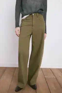 Wehkamp Mango wide leg jeans kaki aanbieding