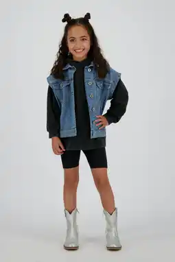 Wehkamp Vingino denim gilet medium blue denim aanbieding
