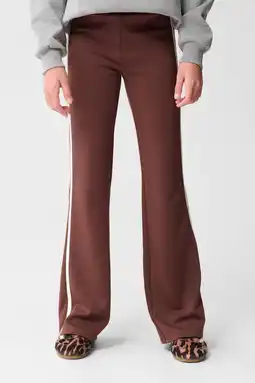 Wehkamp Shoeby flared casual broek bruin aanbieding