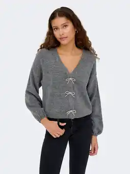 Wehkamp ONLY gebreid vest grijs aanbieding