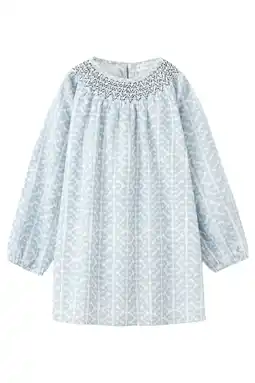 Wehkamp Mango Kids blousejurk lichtblauw aanbieding