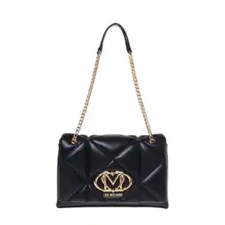 Wehkamp Love Moschino doorgestikte schoudertas zwart aanbieding