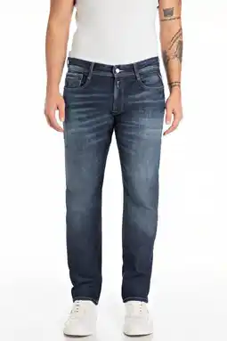 Wehkamp REPLAY ROCCO regular fit jeans dark blue aanbieding