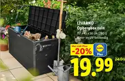 Lidl Livarno opbergbox tuin aanbieding