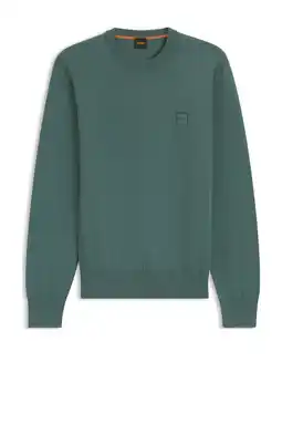 Wehkamp BOSS pullover fijn gebreid groen aanbieding