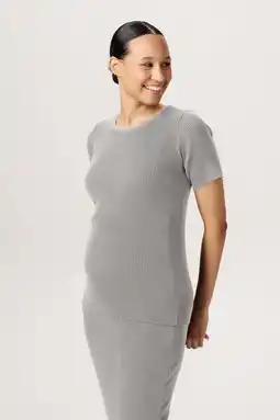 Wehkamp Noppies maternity zwangerschaps T-shirt grijs aanbieding