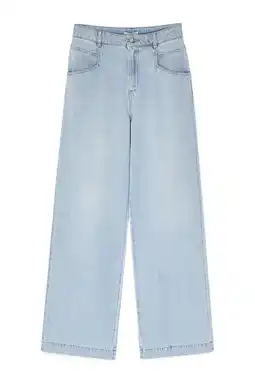 Wehkamp CKS high waist wide leg jeans JAKE light blue denim aanbieding