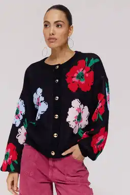 Wehkamp HARPER & YVE gebloemde vest zwart aanbieding