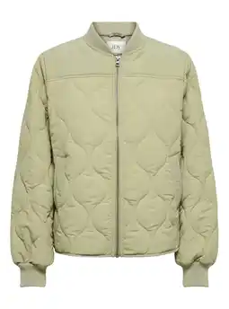 Wehkamp JDY baseball jacket quilted lichtgroen aanbieding
